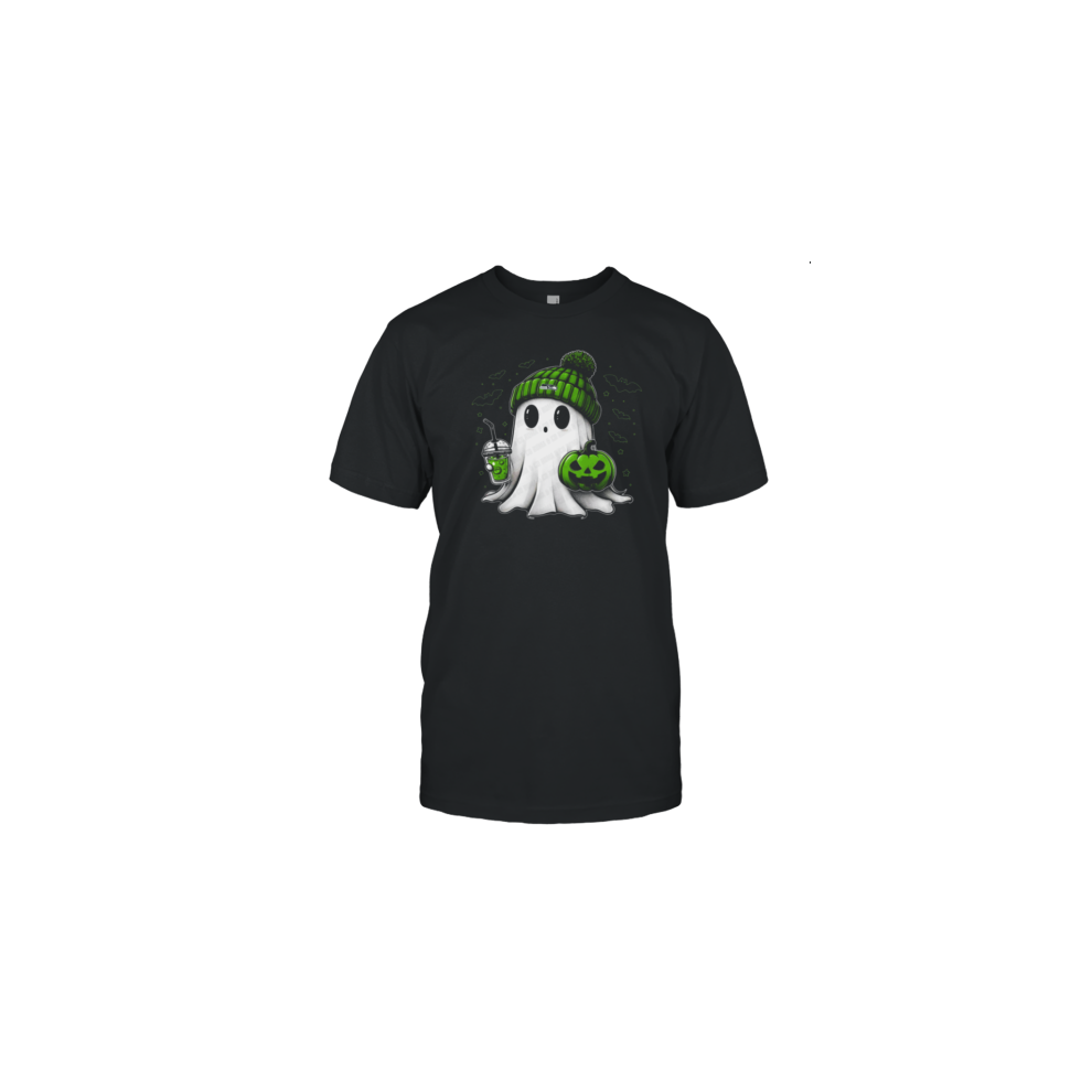 (XXL) Halloween Seattle Seahawks NFL Football Fan Ghost With Pumpkin T-Shirt