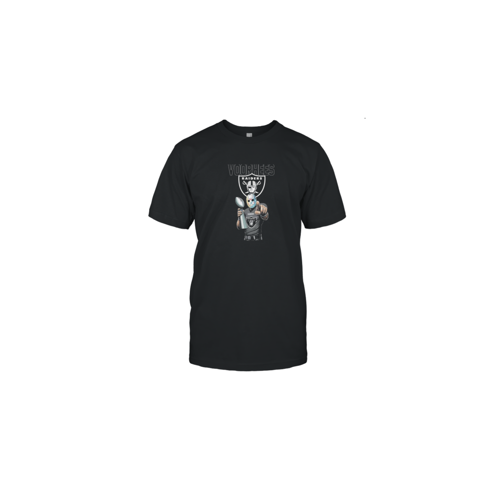 (L) Las Vegas Raiders Jason Voorhees Super Bowl Killer In Halloween T-Shirt