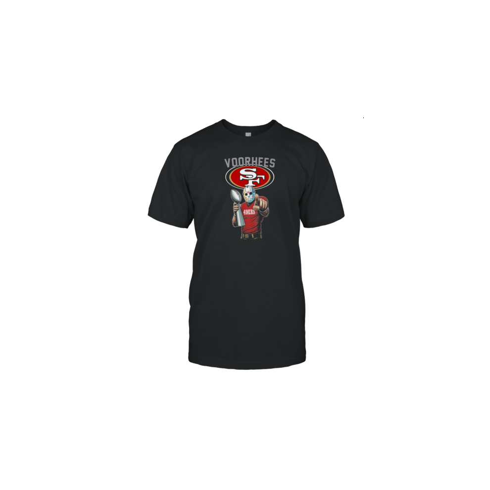 (XXL) San Francisco 49Ers Jason Voorhees Super Bowl Killer In Halloween T-Shirt