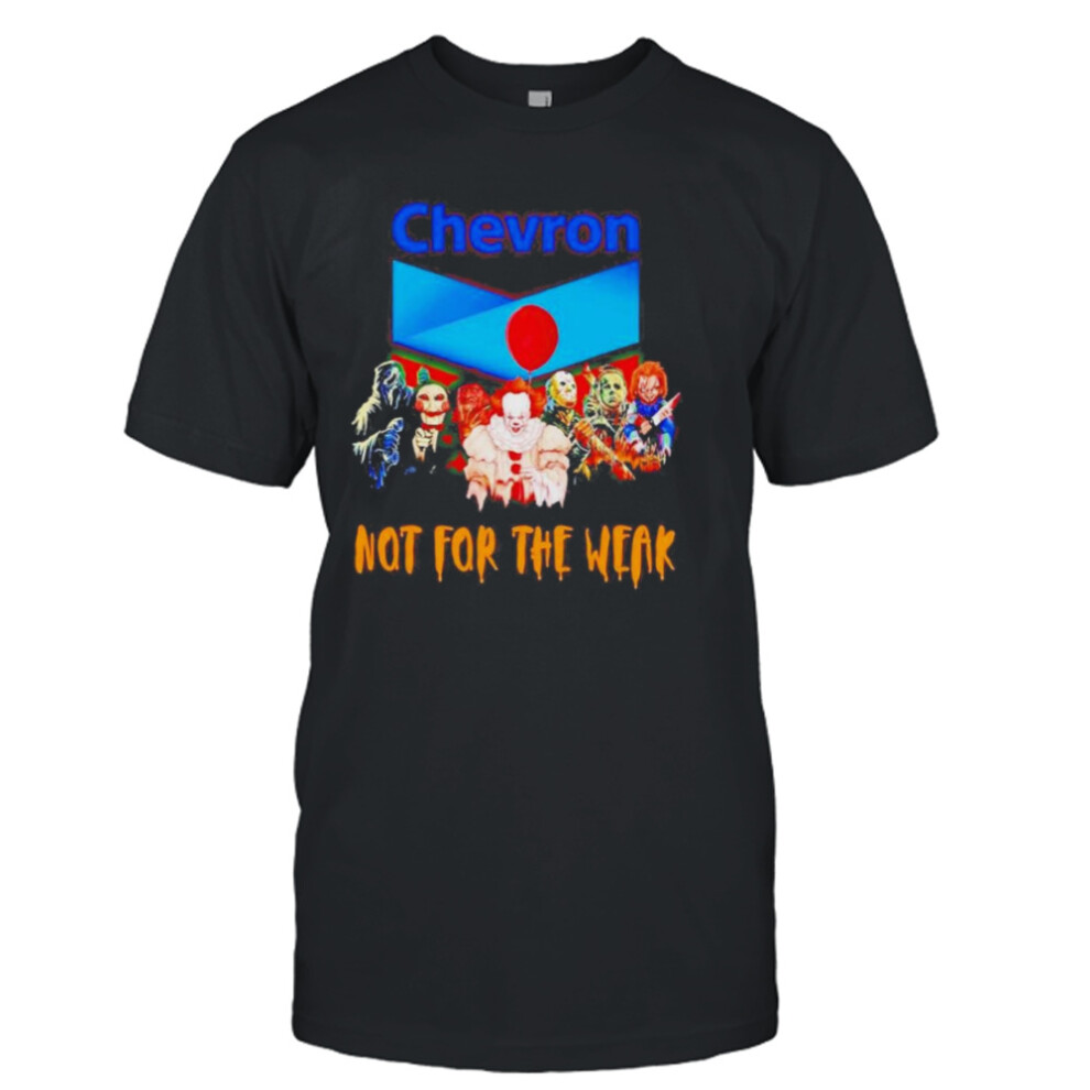 (L) Horror Movie Characters Chevron Not For The Weak Halloween 2023 T-shirt