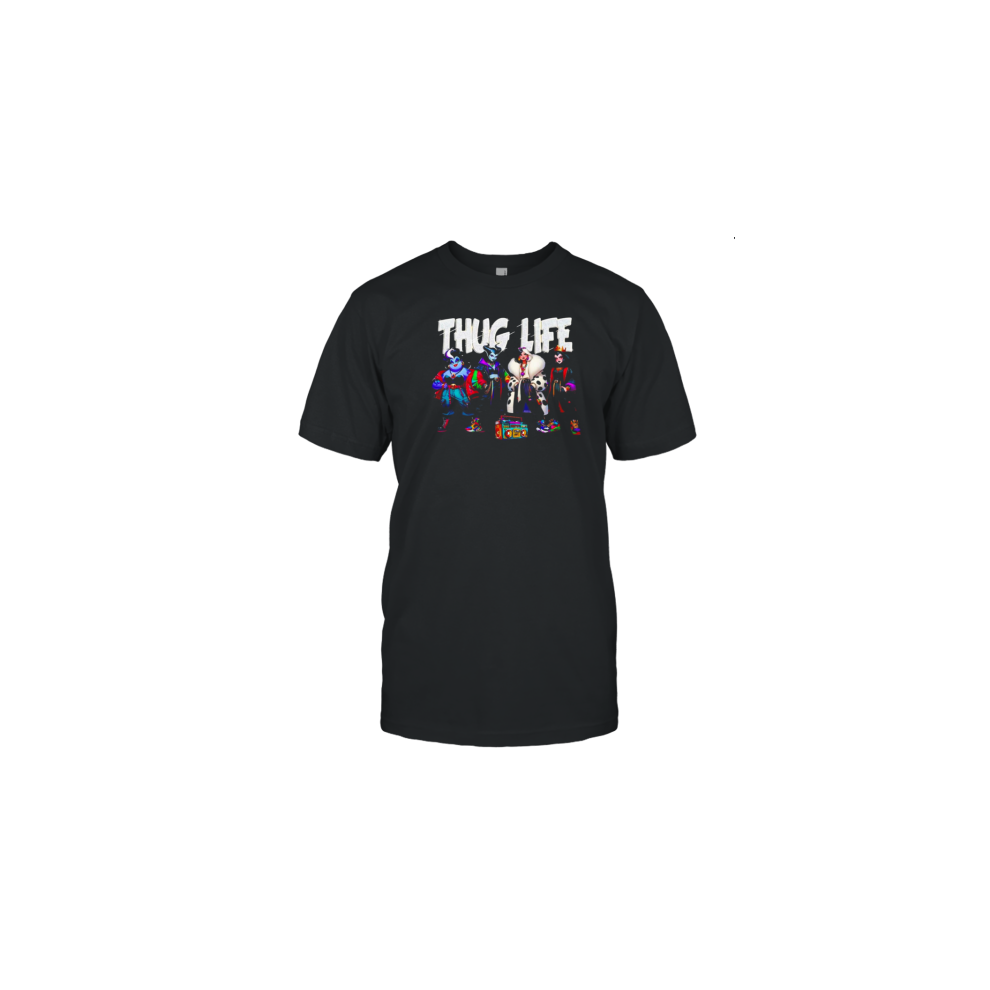 (L) Thug Life Horror Movie Halloween T-Shirt