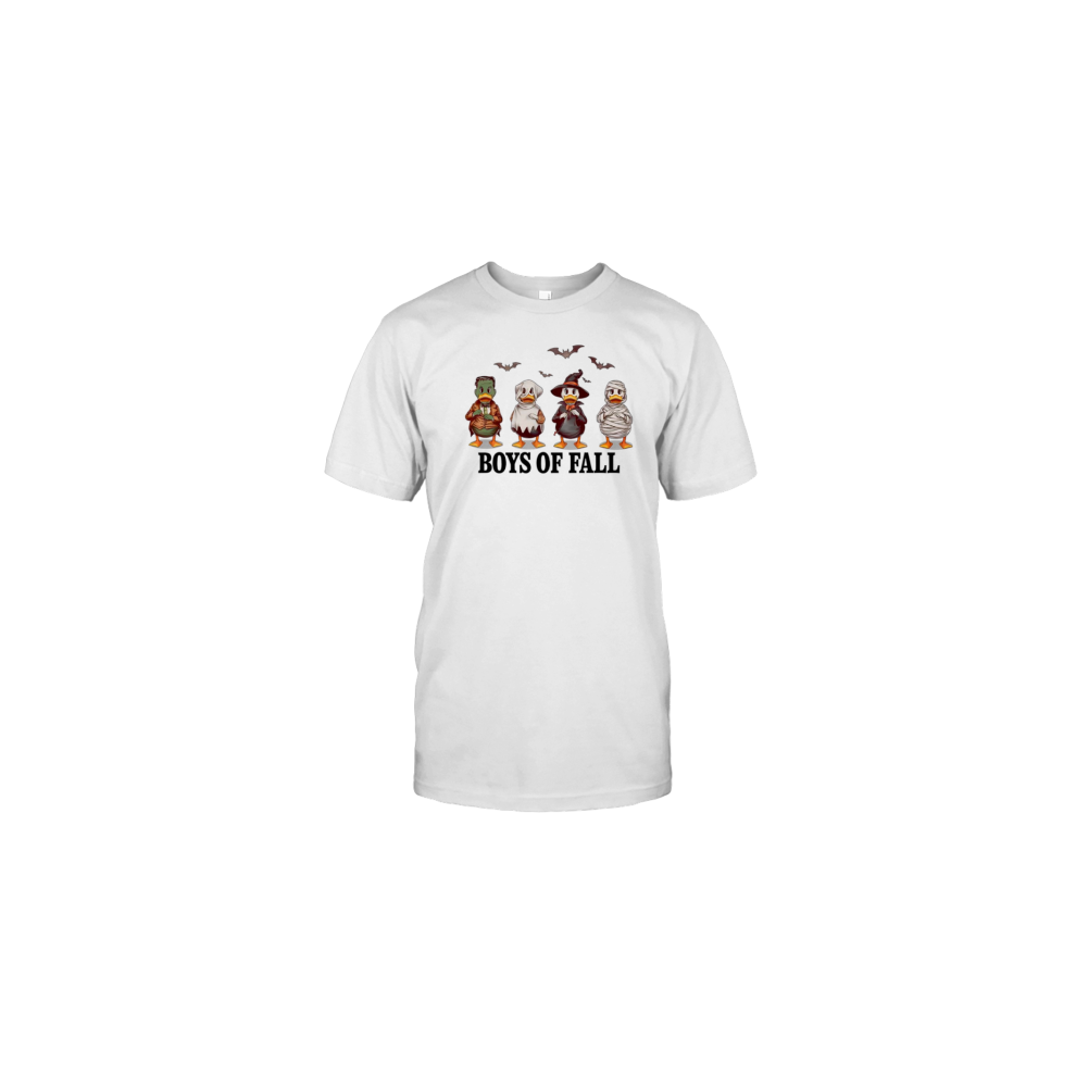 (XXL) Boys Of Fall Halloween Ghost Ducks T-Shirt