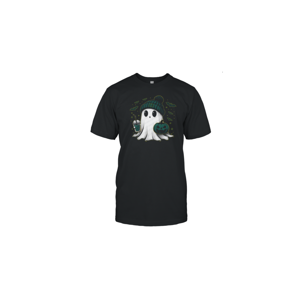 (M) Halloween Oregon Ducks NCAA Football Fan Ghost With Pumpkin T-Shirt