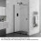 1600mm Sliding Wetroom Panel Black - 8mm 2
