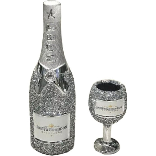 Crystallized Wine Bottle  , 30cm 1
