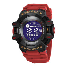 (REDROSEGOLD, CHINA) Mens Military Digital Watch LED Sports Alarm 50m Waterproof Wristwatch