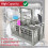 SPARES2GO Cutlery Basket Caddy Cage for Bosch Dishwasher (Removable Handle, 240mm) 9