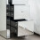 Comfy Living Small Mirrored  Bedside Table with 3 Drawers And Crystal Handles 3