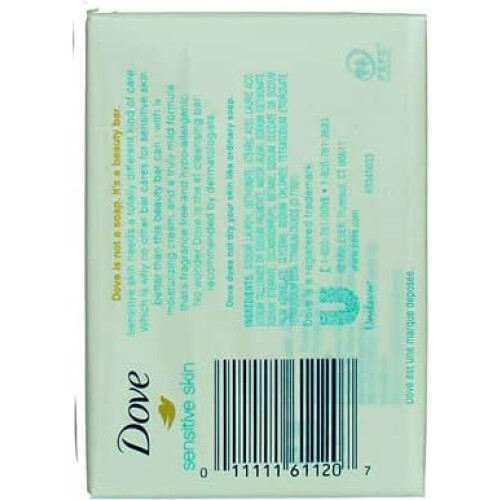 Dove DOVE BAR SENSITIVE SKIN UNSCNT 2 X 3.75 OZ 1