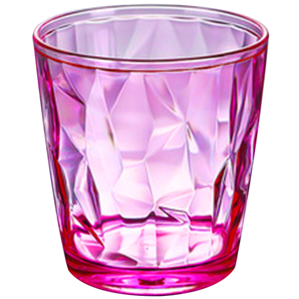 (Pink) 210ML Plastic Drinking Reusable Wine Champagne Glasses Shatterproof Tea Beer Juice Glasses Kitchen Dining Bar Tools