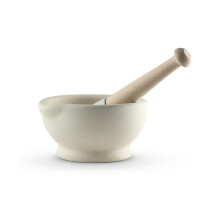Milton Brook Mortar and Pestle, Vitrified Porcelain, Size 2, 13.35cm Diameter, White MB947004
