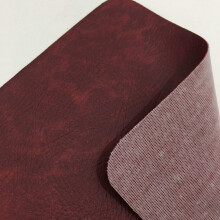 Vintage-Style Premium Fire-Resistant Faux Leather - Burgundy