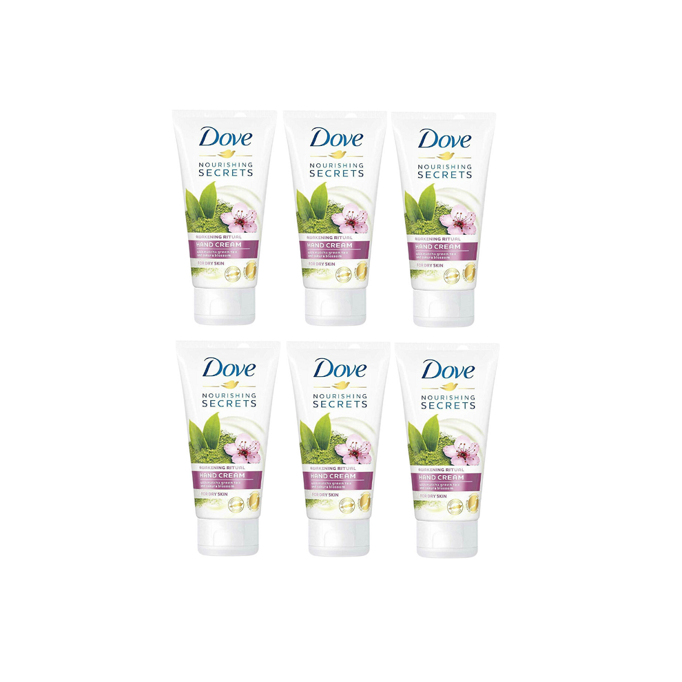 Dove Awakening Care Hand Cream With Matcha Green Tea & Sakura blossom 6 x 75ml