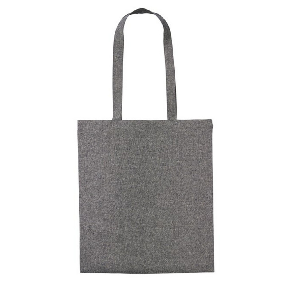 Nutshell Black (One Size, Marl) Recycled Cotton Long Handle Shopper Bag