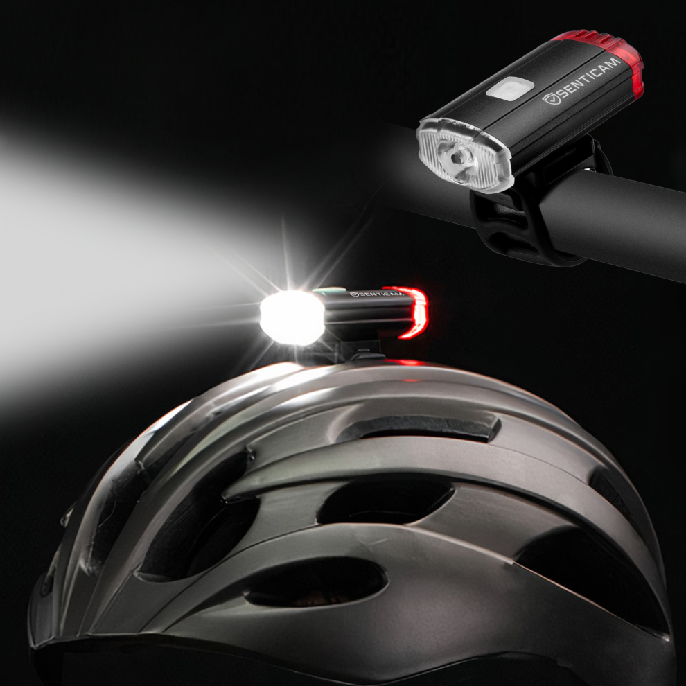 Bike Helmet Light USB Recharge Reversible Front & Rear Bicycle Lamp