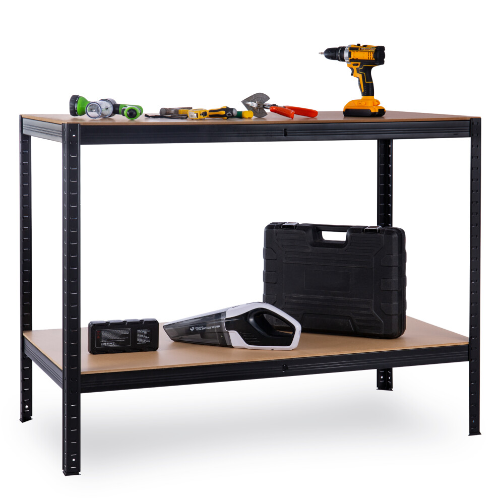 Heavy Duty Workbench Storage Table Garage Metal Shelving