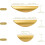 (Gold,M-4PCS) Primst Modern Light Brushed Cabinet Pulls, Furniture Hardware Collection, Cabinet Handles, Drawer Pulls, Door Pulls, Kitchen Cupboard Ha 5