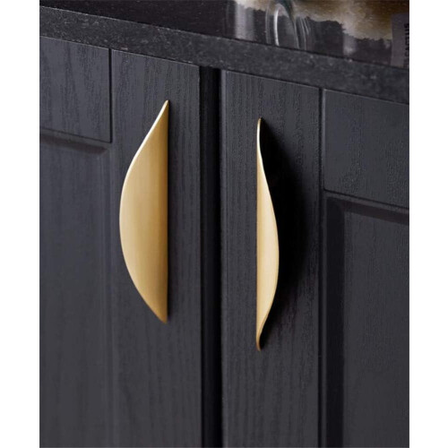 (Gold,M-4PCS) Primst Modern Light Brushed Cabinet Pulls, Furniture Hardware Collection, Cabinet Handles, Drawer Pulls, Door Pulls, Kitchen Cupboard Ha 2