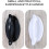 4Pcs Self-Adhesive Cupboard Handles, Modern Minimalism Cupboard Door Handle, Easy Installation Cabinet Pulls, Self-Stick Pull Handle for Drawer Cupboa 4