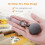 Two 4CM zinc alloy gun ash strong easy pull buckle retractable buckle keychain 3