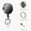 Two 4CM zinc alloy gun ash strong easy pull buckle retractable buckle keychain 5
