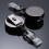 Two 4CM zinc alloy gun ash strong easy pull buckle retractable buckle keychain 2