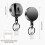 Two 4CM zinc alloy gun ash strong easy pull buckle retractable buckle keychain 4