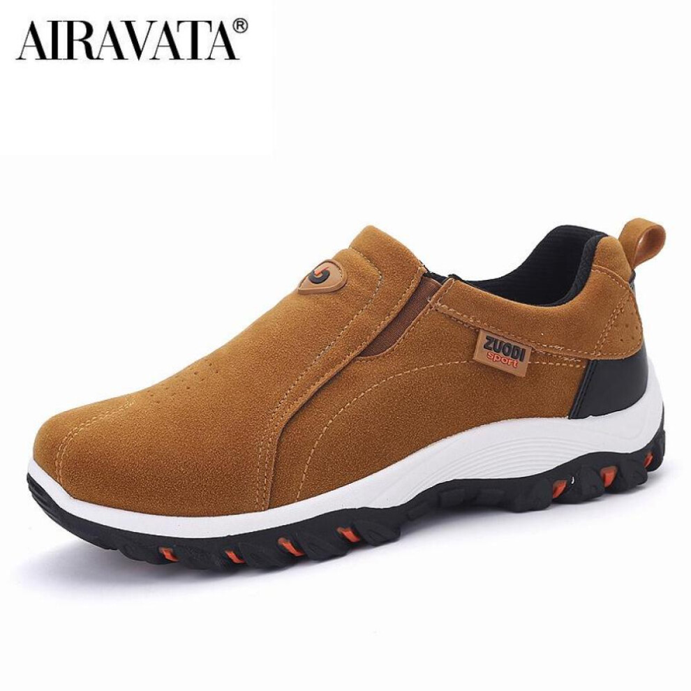 (yellow, 39) Men Loafers Flats Fashion Casual Shoes Slip on Outdoor Walking Sneakers Man Trainers Plus Size 39-48