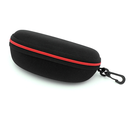 2 pièces EVA zipper bag Large compression sunglasses case (red stripe+blue stripe) 2
