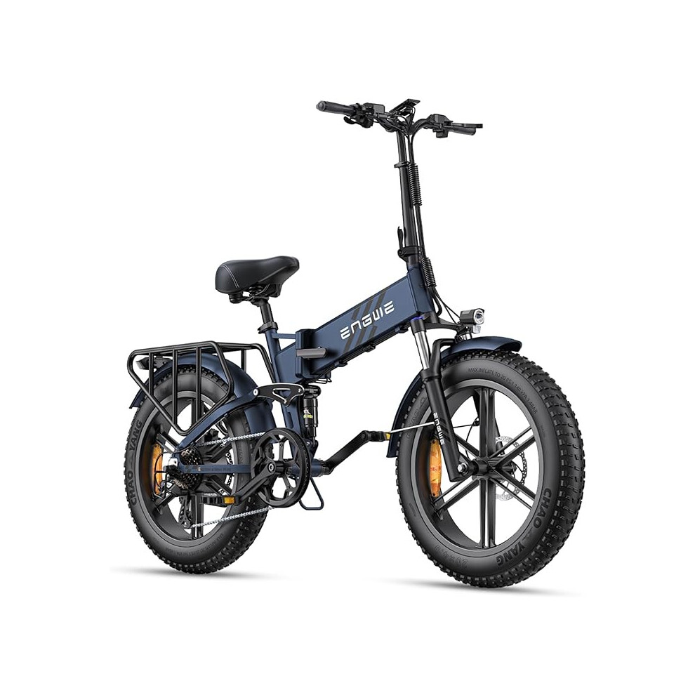 (Midnight Blue) Engwe Engine Pro 2.0, 52V Folding E-Bike 1200W