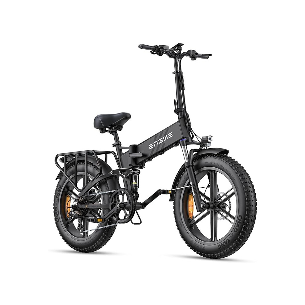 (Space Black) Engwe Engine Pro 2.0, 52V Folding E-Bike 1200W