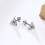 (1 pair ES326S) Mens Stud Earring Triangle Pierced Crystal Zircon Stud Earrings 9