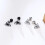 (1 pair ES326S) Mens Stud Earring Triangle Pierced Crystal Zircon Stud Earrings 21