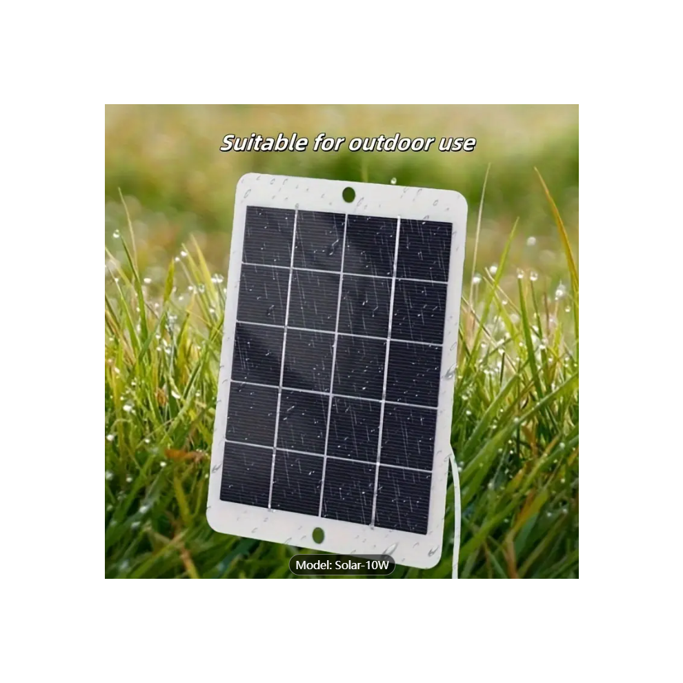 (10W) Ultra-Portable 5V Solar Plate Charger Solar Panel 714973615696