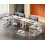 ODK L Shaped Gaming Desk, Reversible Computer desk with 2 Sockets 2
