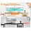 ODK L Shaped Gaming Desk, Reversible Computer desk with 2 Sockets 4