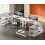 ODK L Shaped Gaming Desk, Reversible Computer desk with 2 Sockets 3