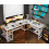 ODK L Shaped Gaming Desk, Reversible Computer desk with 2 Sockets 7