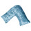 (Aqua) Luxury Crushed Velvet V-Shaped Pillow 1