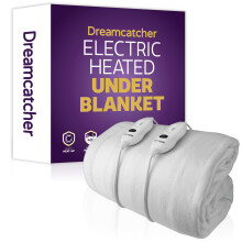 Dreamcatcher King Size Electric Blanket Dual Control Heated Fitted Underblanket 203 x 152cm 3 Heat Settings, Machine Washable