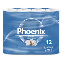 Phoenix Soft Quilted 3 Ply Toilet Paper 12 Rolls Unscented