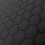Quilted Faux Leather Fabric -  Hexagon Stitch - Black 4