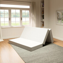 DynastyMattress Folding Mattress Single, 10 cm Thick Tri Folding Memory Foam Mattress, Gel Foam, Washable cover, Single Bed, 190 x 90 x 10 CM