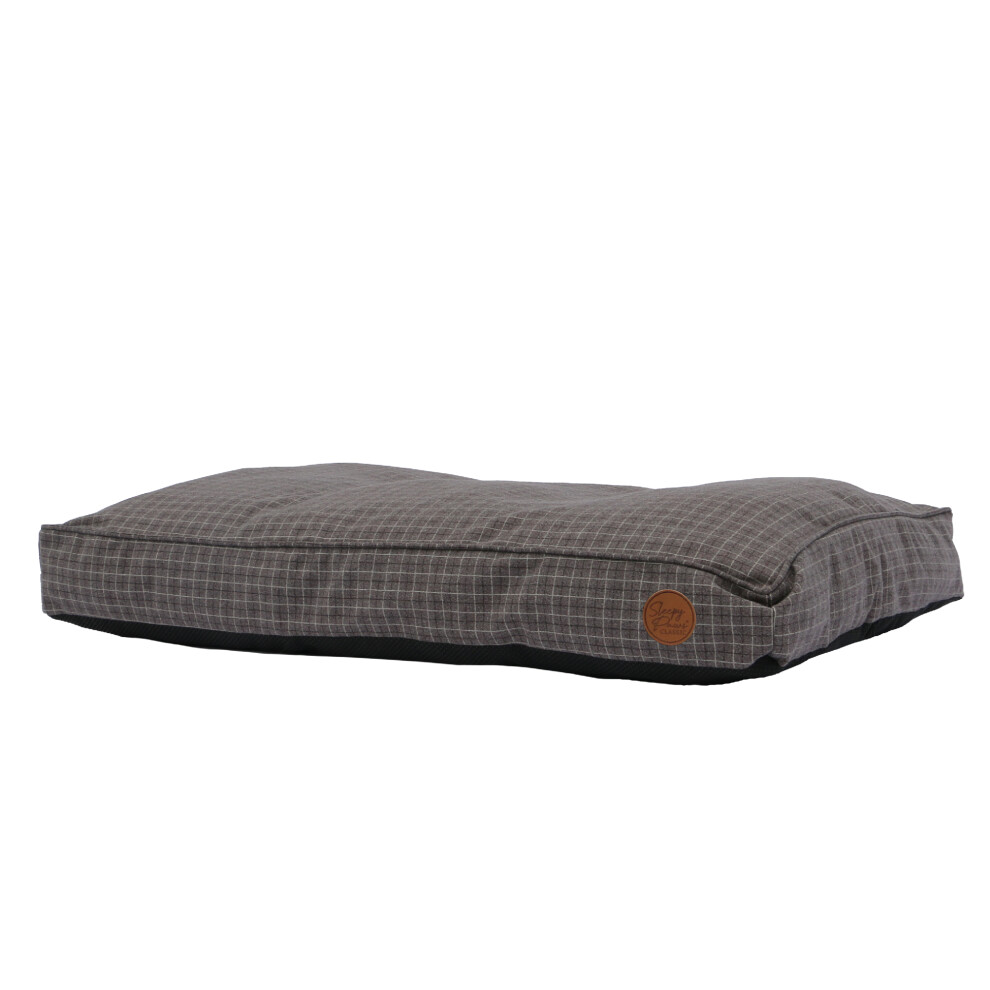 Ancol Grey Check Dog Mattress Soft Comfortable Machine Washable Pet Puppy Bed 100x70cm