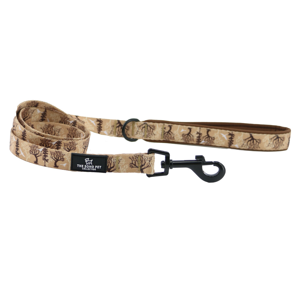 Ancol Woodland Patterned Dog Lead Secure Fit Comfortable Padded Grip Sturdy Pet Puppy Leash