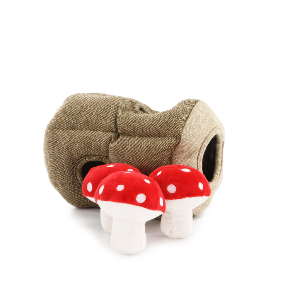 Ancol Heritage Mushroom Tree Dog Toy Fun Interactive Firm Cuddly Pet Puppy Plush