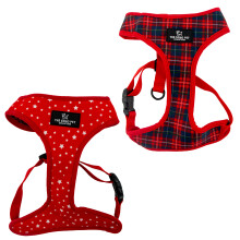 Ancol Tartan Star Reversible Dog Harness Soft Breathable Secure Fit Lightweight Pet Puppy Lead Small