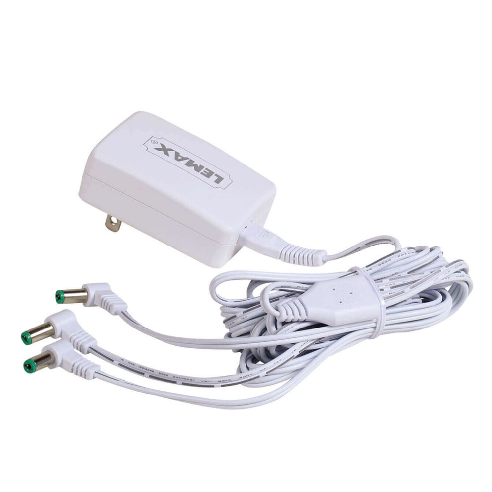 Lemax White Power Adaptor (4.5V, 3-Output, Uk-Plus) 94565