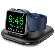 Watch Charger for Apple Watch, Foldable iWatch Charger Stand, Portable Magnetic Wireless Charging Dock, for iWatch Series Ultra 7 SE 6 5 4 3 2(Black)