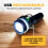 Multifunctional Portable 200 Lumen Rechargeable Keychain LED Flashlight(Black) 4